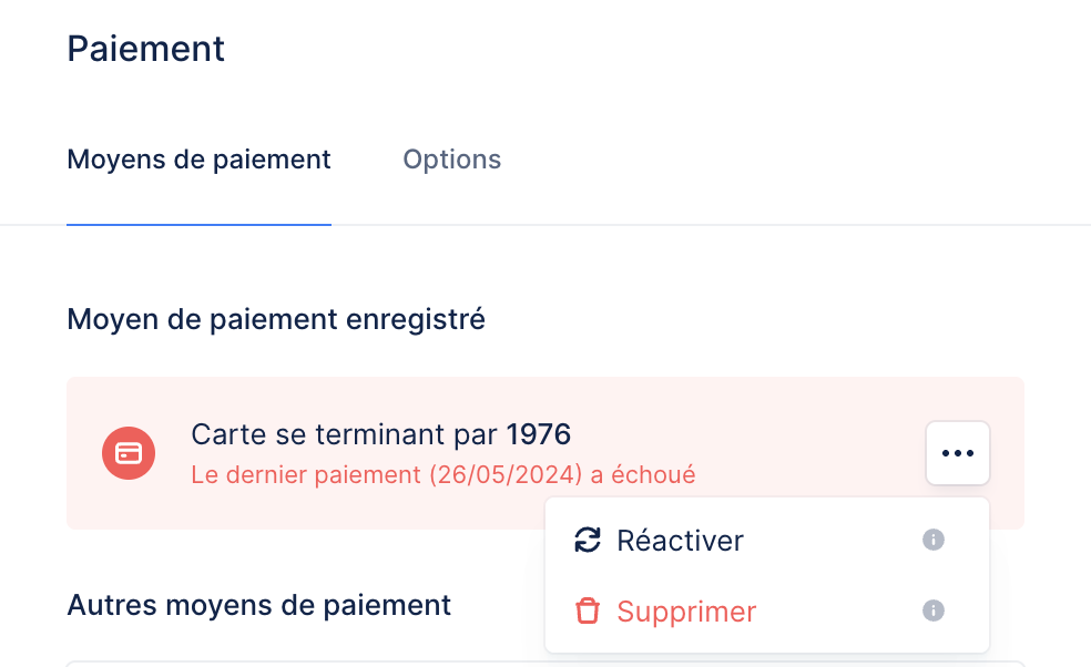 Autopay - reactivate failed payment method - customer page - FR.png