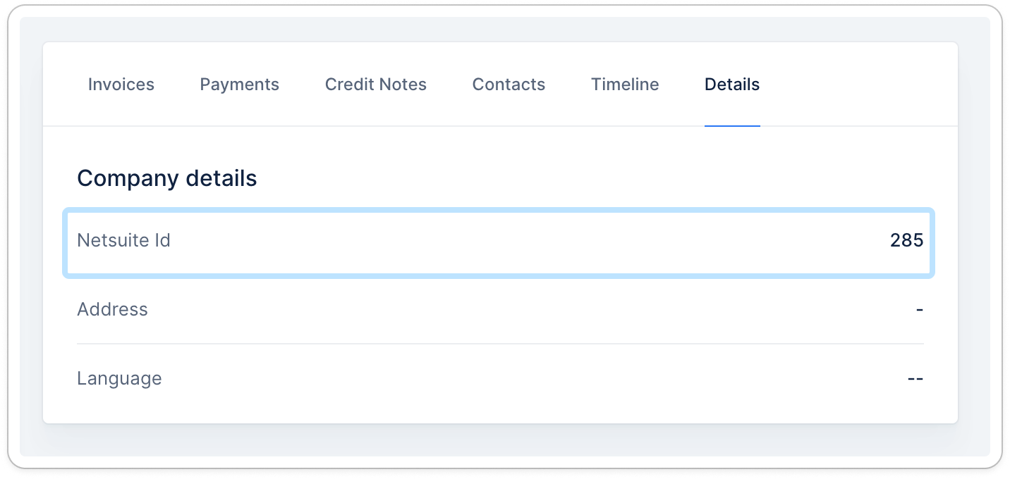 Netsuite account id - Upflow details.png